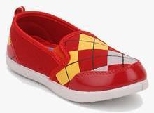 Happy Feet Checker Red Loafers boys