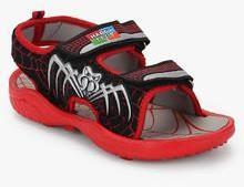 Happy Feet Spidey Sandals Black