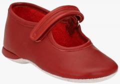 Hirels Red Leather Ballerinas girls