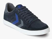 Hummel Slimmer Stadil Duo Oiled Low Navy Blue Sneakers men