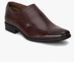 Hush Puppies Brown Solid Slip On Shoes Men