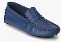 Hush Puppies Gwen Drivers Blue Moccasins women