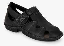 Hush Puppies New Decent Oily Black Sandals men