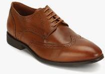 Hush Puppies New Jude Tan Derby Brogue Formal Shoes men