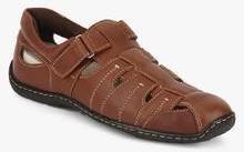 Hush Puppies Oily Fisherman Brown Sandals men