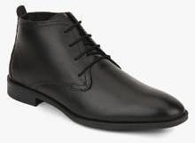 Hush Puppies Vito Mid Cut Black Formal Shoes men