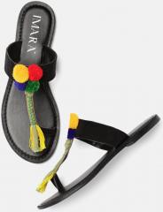 Imara Multicoloured Embellished One Toe Flats women