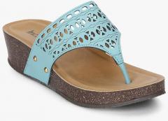 Inc 5 Aqua Blue Laser Cut Sandal women