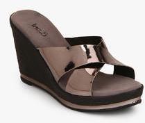 Inc 5 Copper Metallic Wedges women