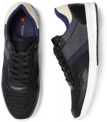 Invictus Black Mesh Regular Sneakers men