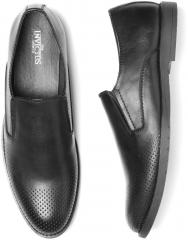 Invictus Black Perforated Formal Slip Ons men