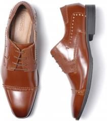 Invictus Brown Textured Brogues men