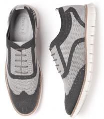 Invictus Grey Colourblocked Oxfords men