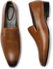 Invictus Tan Brown Formal Slip On Shoes men