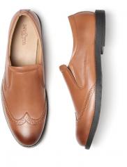 Invictus Tan Brown Formal Slip Ons men