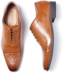 Invictus Tan Textured Brogues men