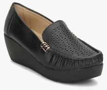 J Collection Black Moccasins women