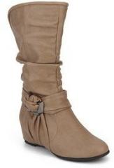 J Collection Calf Length Khaki Boots women