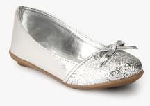 J Collection Silver Glitter Belly Shoes girls