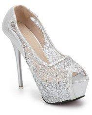 J Collection Silver Stilletoes women