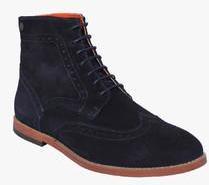 Jack & Jones Galaxy Navy Blue Derby Brogue Boots men