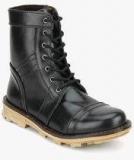 Jessi Jordan Black Bikers Boots Men