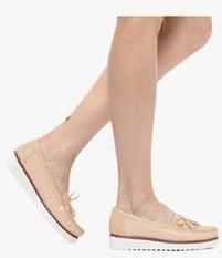 Jove Beige Moccasins women