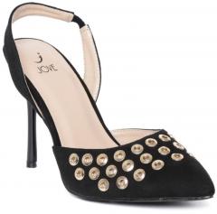 Jove Black Embellished Pumps women