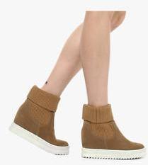 Jove Brwon Ankle Length Snug Boots women