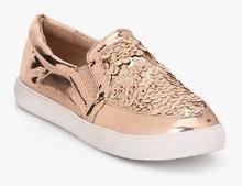 Jove Copper Metallic Lifestyle Shoes women