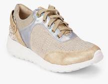 Jove Golden Casual Sneakers women