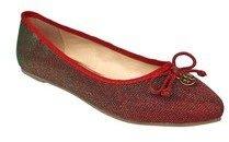 Jove Maroon Belly Shoes women