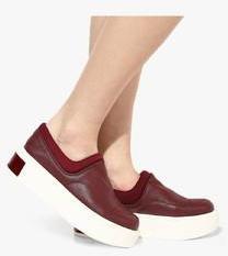 Jove Maroon Casual Sneakers women