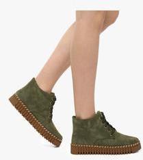 Jove Olive Ankle Length Boots women