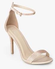 Jove Peach Ankle Strap Stilettos women