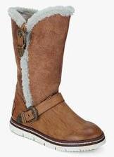 Jurado Brown Calf Length Boots women