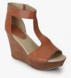 Kenneth Cole Sole Kick Brown Wedges women