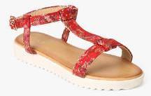 Kics Red Sandals girls