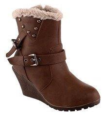 Kielz Ankle Length Brown Boots women