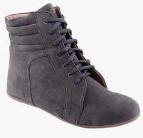 Kielz Ankle Length Grey Boots women