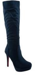 Kielz Calf Length Navy Blue Boots women