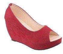 Kielz Red Wedges women