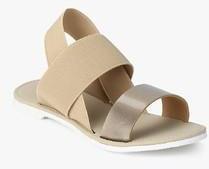 Kittens Beige Metallic Sandals girls