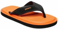 Kittens Black & Yellow Solid Thong Flip Flops boys