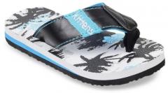 Kittens Blue Printed Flip Flops boys