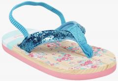 Kittens Girls & Blue Beige Thong Flip Flops girls