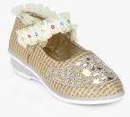 Kittens Golden Embellished Belly Shoes girls