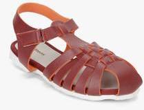 Kittens Maroon Sandals girls