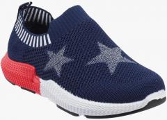 Kittens Navy Blue Slip On Sneakers boys