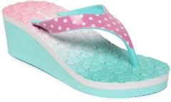 Kittens Pink & Blue Printed Wedges girls